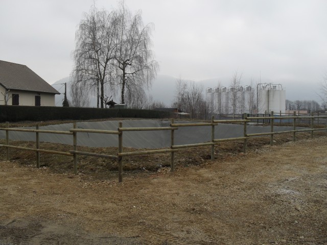Chantier La Bridoire - clôtures bois