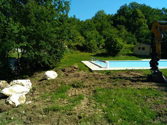 1-Avant - Chantier à Aiguebelette - Les Jardins du Buis