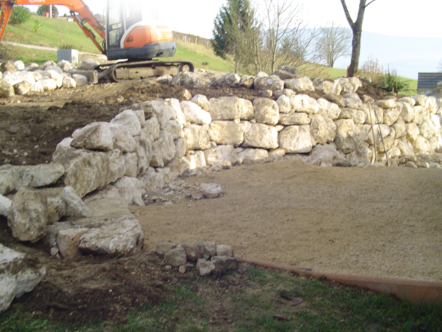 Enrochement, rocaille, à Domessin, par Les Jardins du Buis, paysagiste, 73, 38