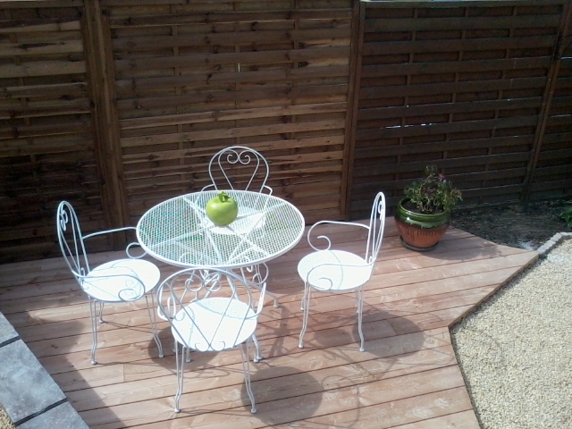 Création de terrasse bois et cour, Les Jardins du Buis, 73, 38, Domessin