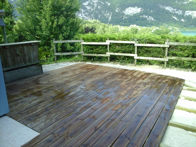 Terrasse bois à Novalaise, Les Jardins du Buis, Paysagiste, 73, 38, Pont de Beauvoisin