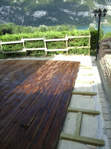 Terrasse bois à Novalaise, Les Jardins du Buis, Paysagiste, 73, 38, Pont de Beauvoisin