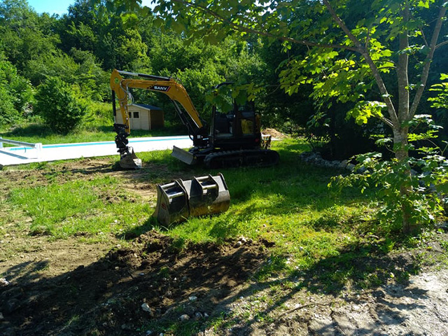 6-Avant - Chantier à Aiguebelette - Les Jardins du Buis