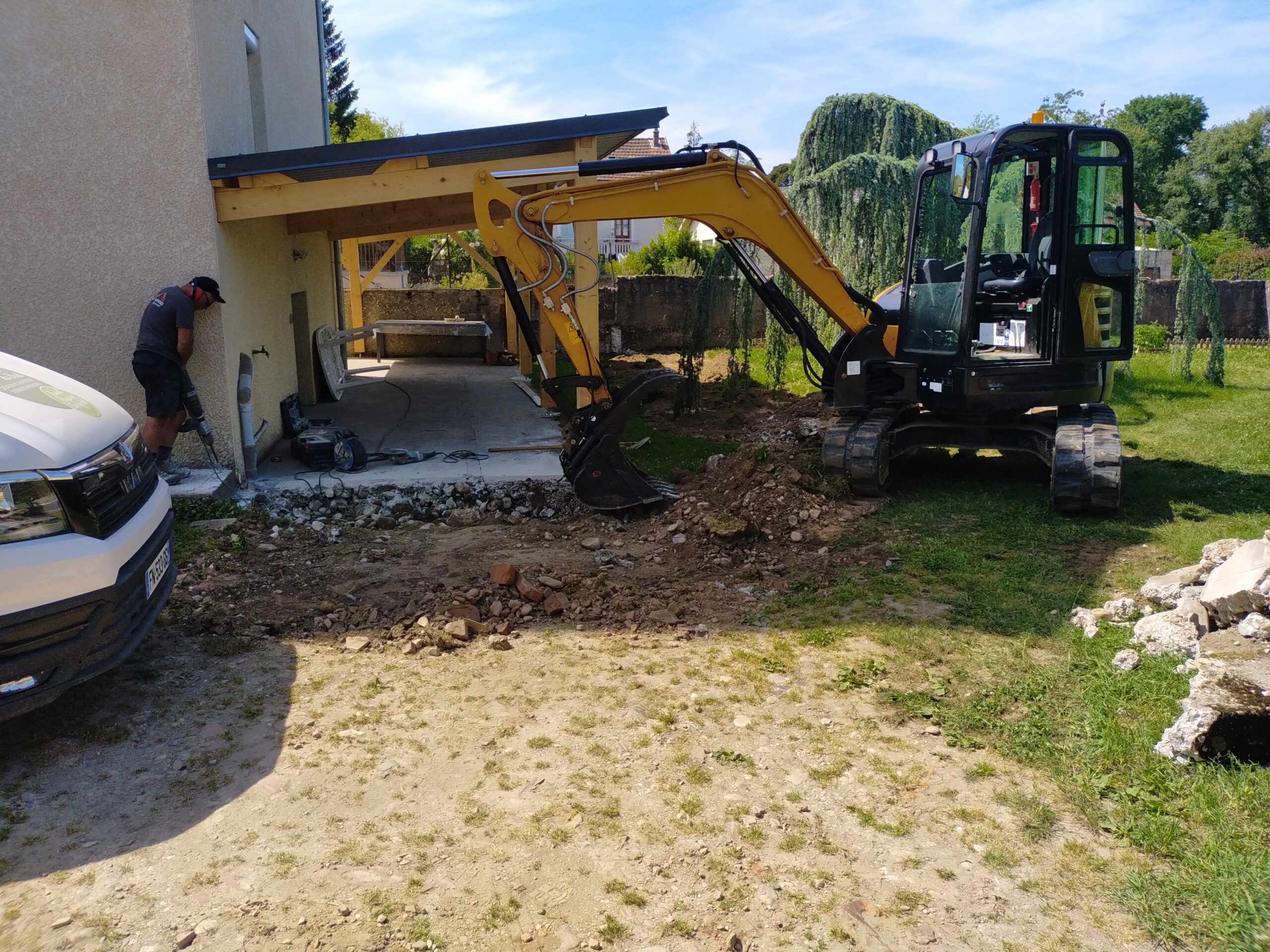 Agrandissement du Carport